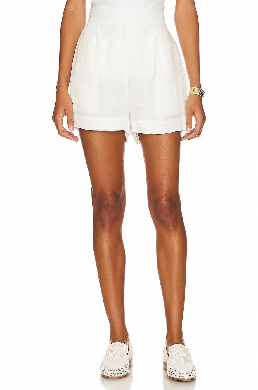 NEW ANEMOS high waist short in white